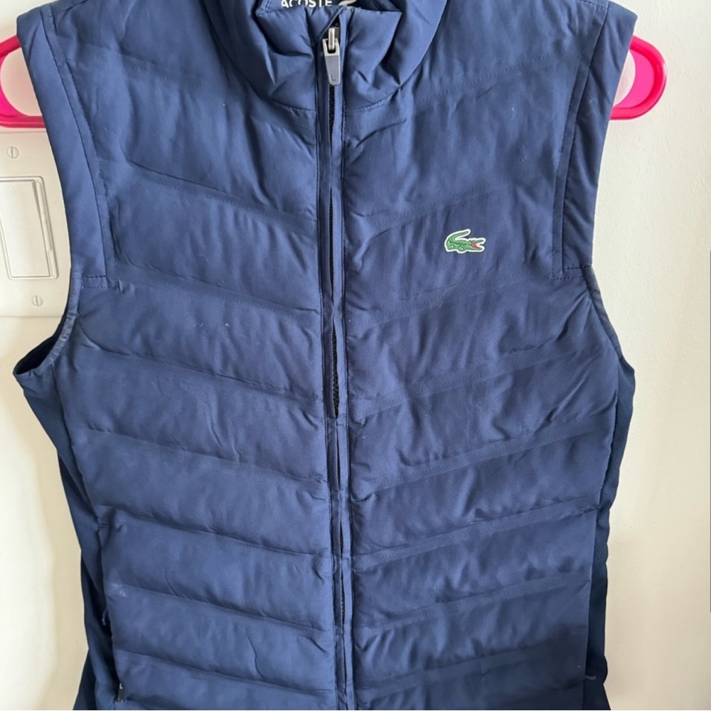 Lacoste Vest, Size 32, Regular Fit, Navy